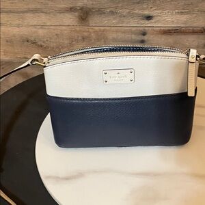 Kate Spade Two-Tone Crossbody Bag in Navy and Cream